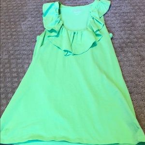 Bright Green Lilly Pulitzer cotton tank top